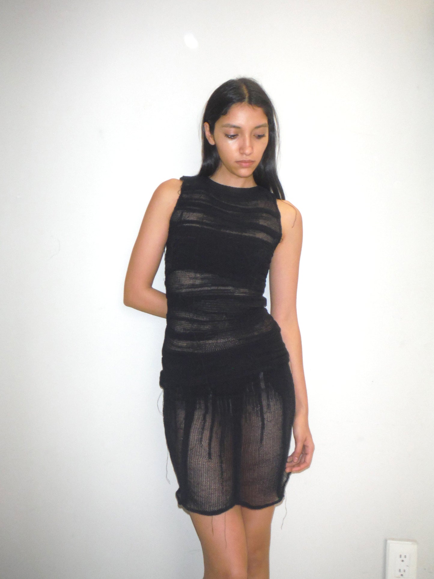 Organic Tube Top Black-Krystal Paniagua-APOC STORE