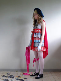 Blue velvet cap-Polyhedron-APOC STORE