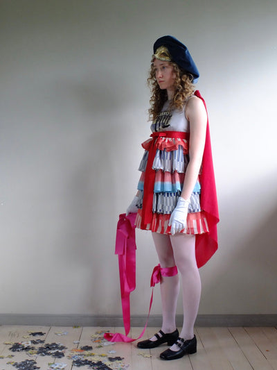 Blue velvet cap-Polyhedron-APOC STORE