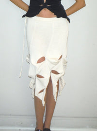 Waterfall Midi Skirt Cream-Krystal Paniagua-APOC STORE
