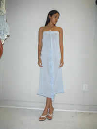 Maxi Loop Skirt blue-Krystal Paniagua-APOC STORE