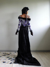 Shadowed floral top-Polyhedron-APOC STORE