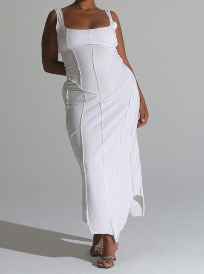 Ivory Overlocked Dress-Nadine Mos-APOC STORE