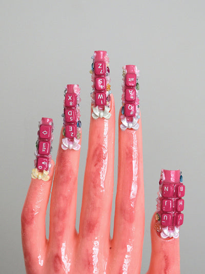 Blackberry Q5 deco phone case nail set-Hotnails-APOC STORE