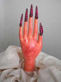 Nokia C3 2010 bling phone case nail set-Hotnails-APOC STORE