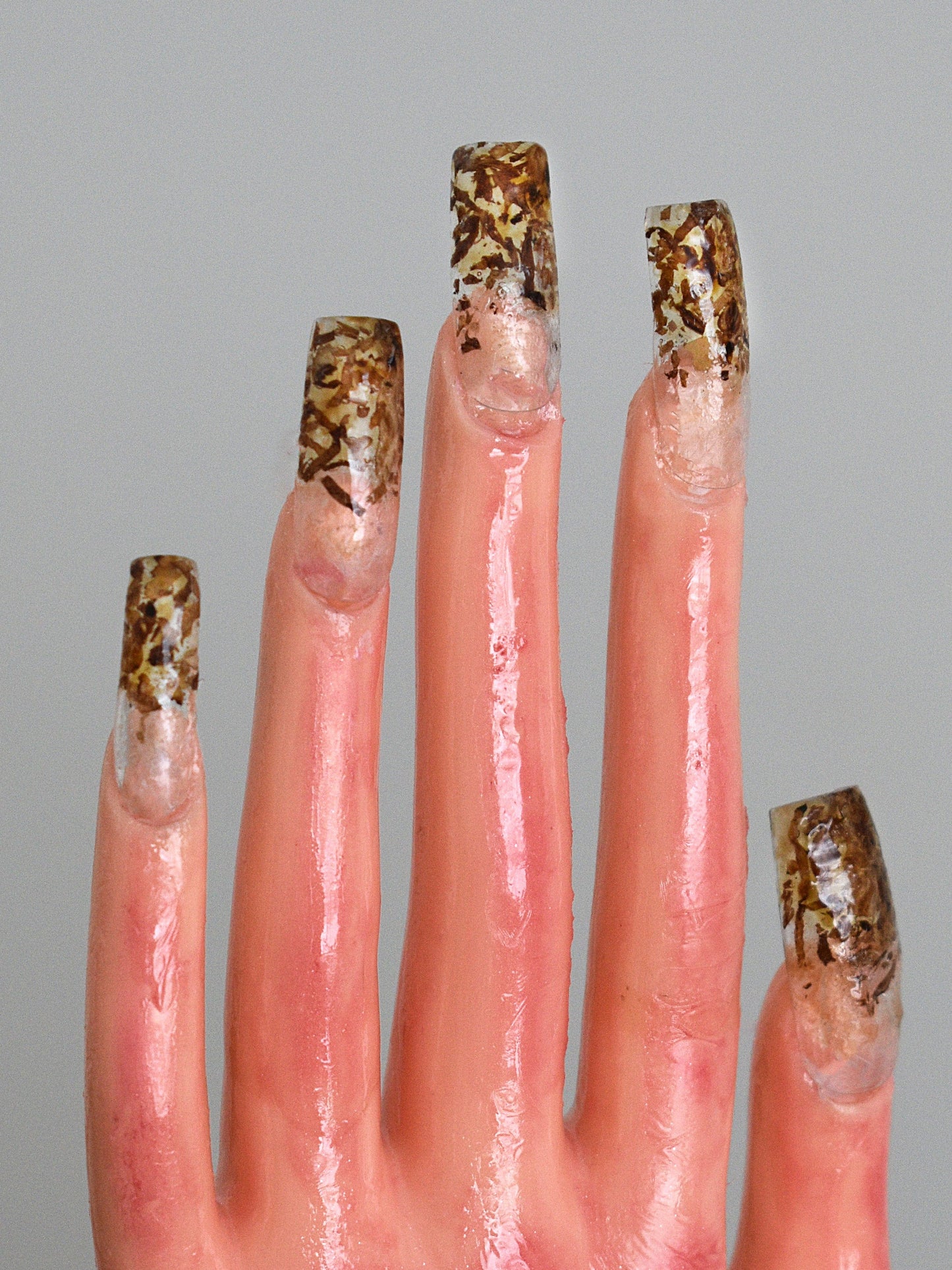 Tobacco stained nail set-Hotnails-APOC STORE