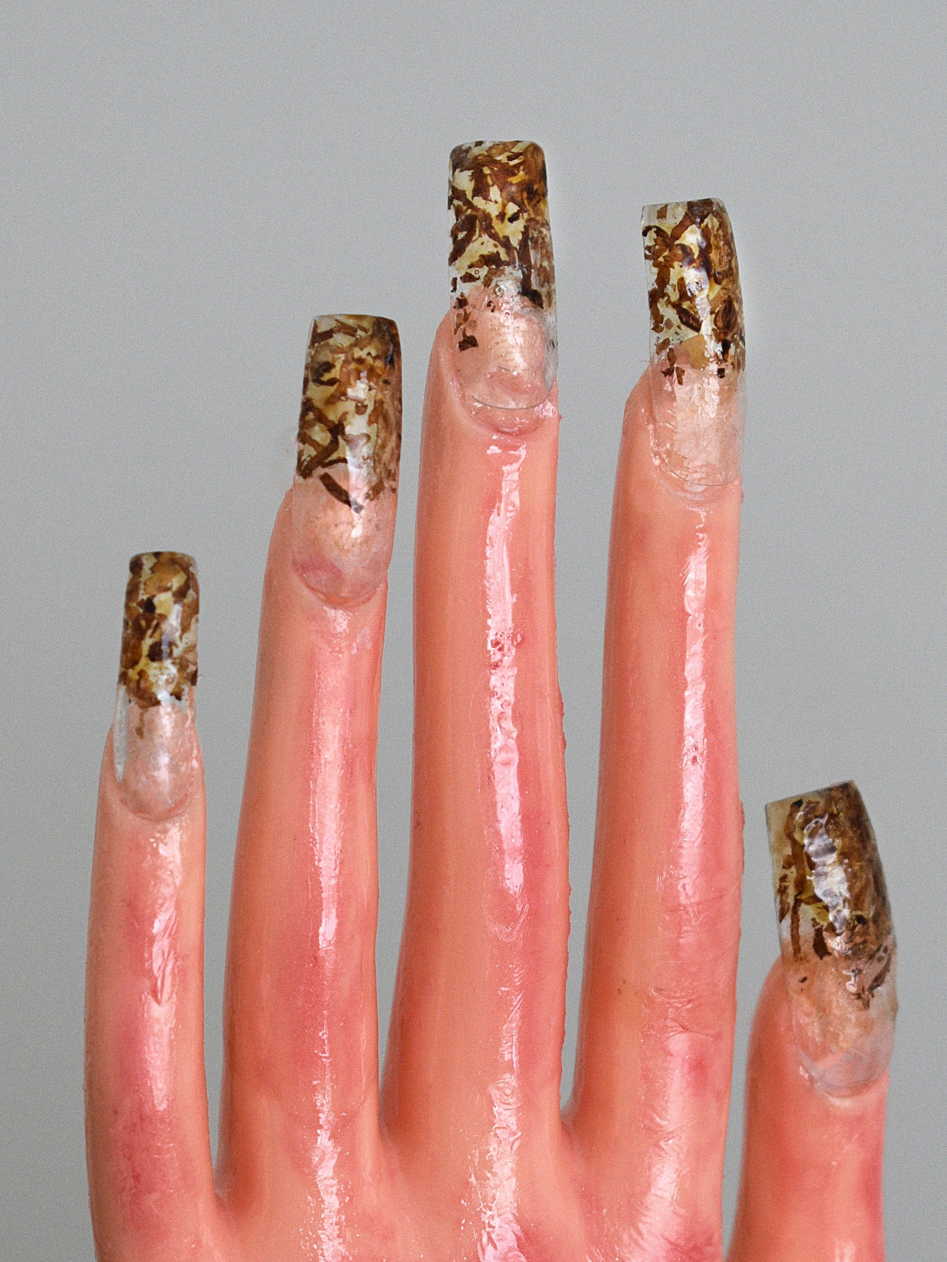 Tobacco stained nail set-Hotnails-APOC STORE