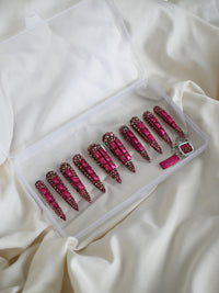 Nokia C3 2010 bling phone case nail set-Hotnails-APOC STORE