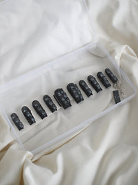 Blackberry curve with caviar nail set-Hotnails-APOC STORE