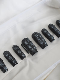 Blackberry curve with caviar nail set-Hotnails-APOC STORE