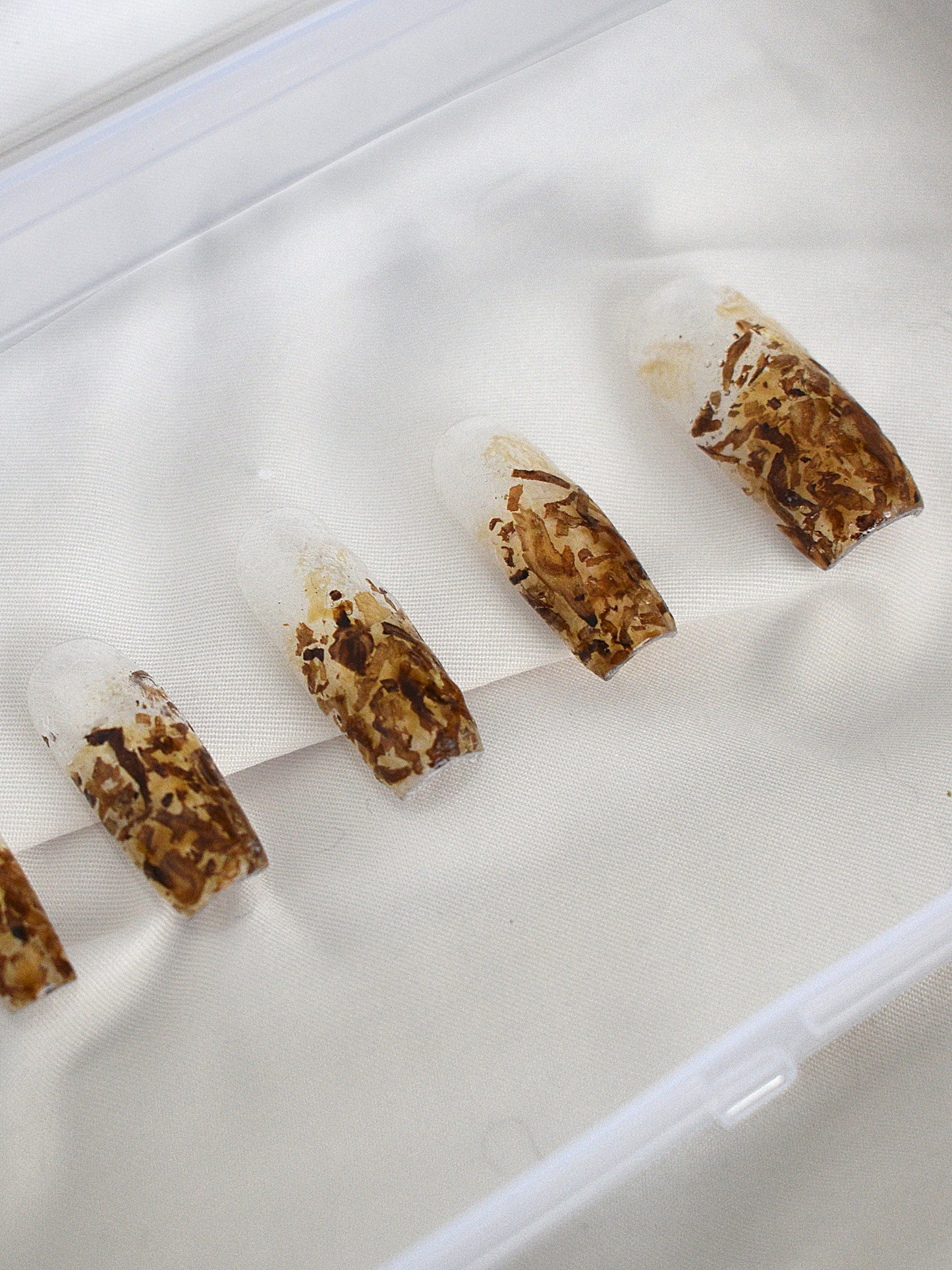 Tobacco stained nail set-Hotnails-APOC STORE