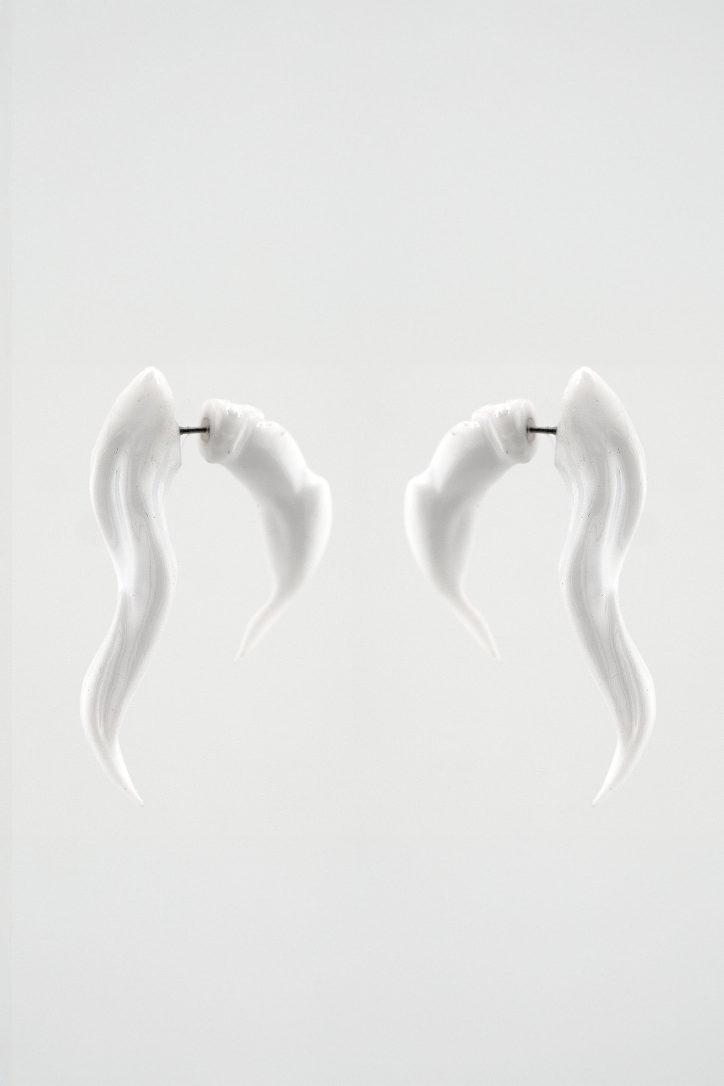 Horn Earrings (Pair)-Agoston Balazs-APOC STORE