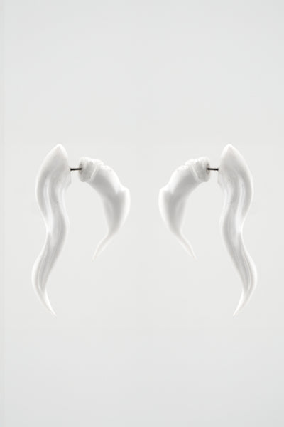 Horn Earrings (Pair)-Agoston Balazs-APOC STORE