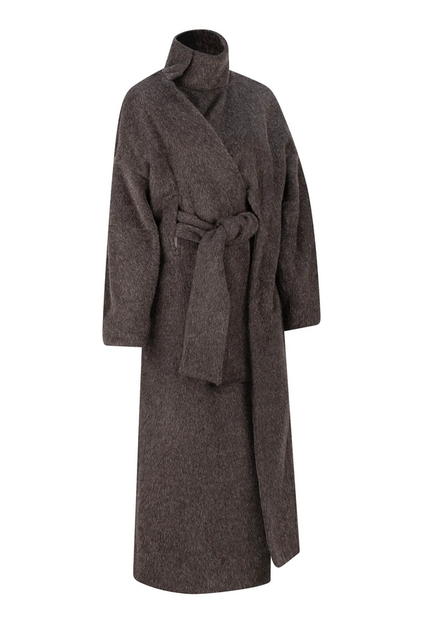 Manola Coat - Brown (Blend)-Karlaidlaw-APOC STORE