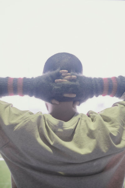 Fxxx Mohair Gloves Green-Cognomen-APOC STORE