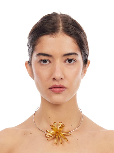 Dandelion Bloom Choker - Gold-1CONCEPT-APOC STORE