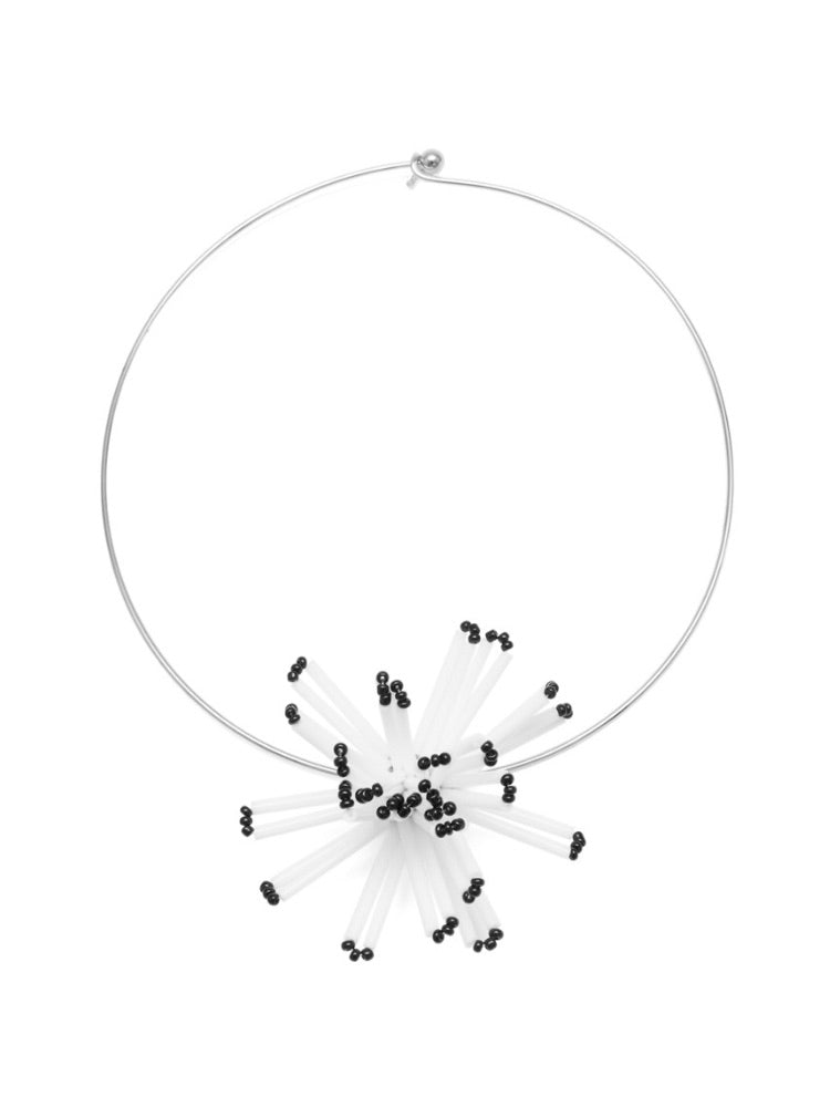 Dandelion Bloom Choker - White-1CONCEPT-APOC STORE