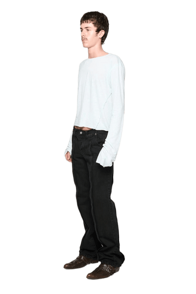 Placket Jean - Stonewash Black