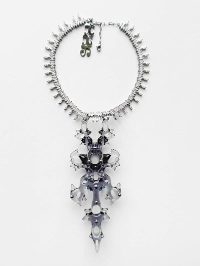 Diamond Hare bone Necklace-886lab-APOC STORE