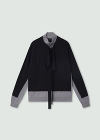 Double Cardigan Black-Onrushw23fh-APOC STORE