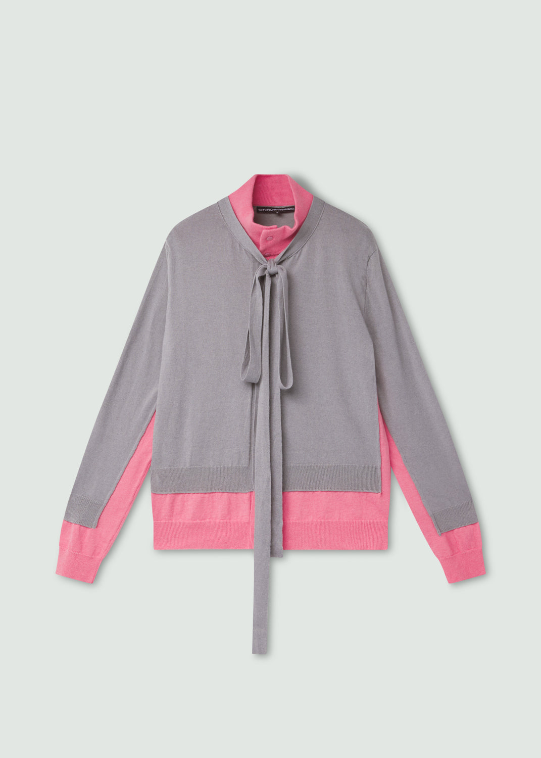 Double Cardigan Pink-Onrushw23fh-APOC STORE