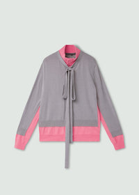 Double Cardigan Pink-Onrushw23fh-APOC STORE