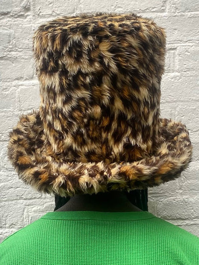 Silly Leopard Fuzz Top Hat-Benny Andallo-APOC STORE