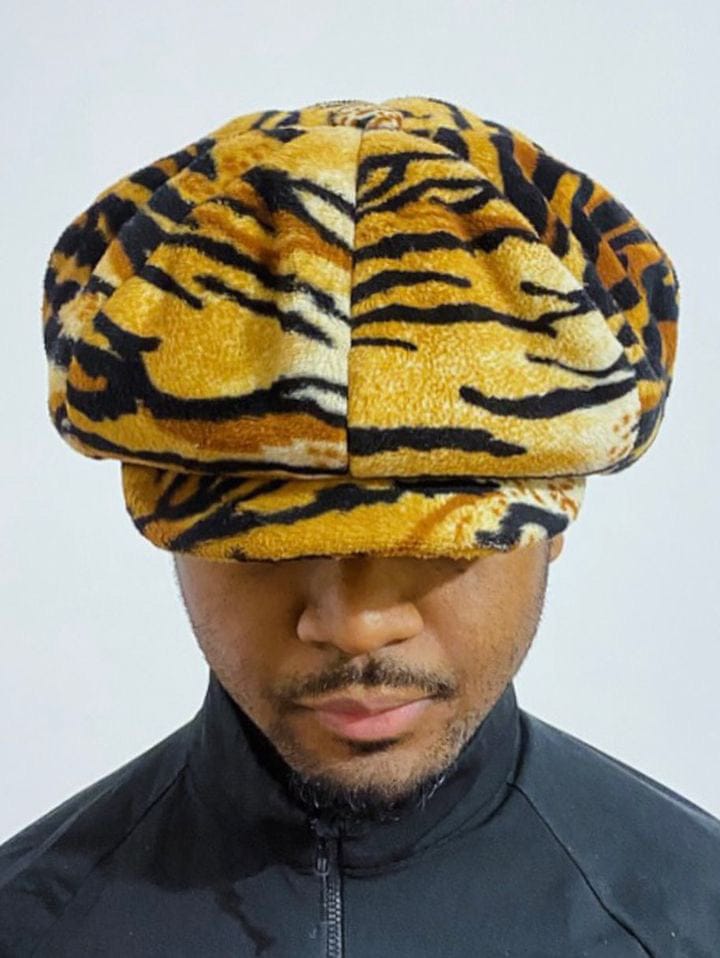 Tiger Velvet Baker Hat-Benny Andallo-APOC STORE