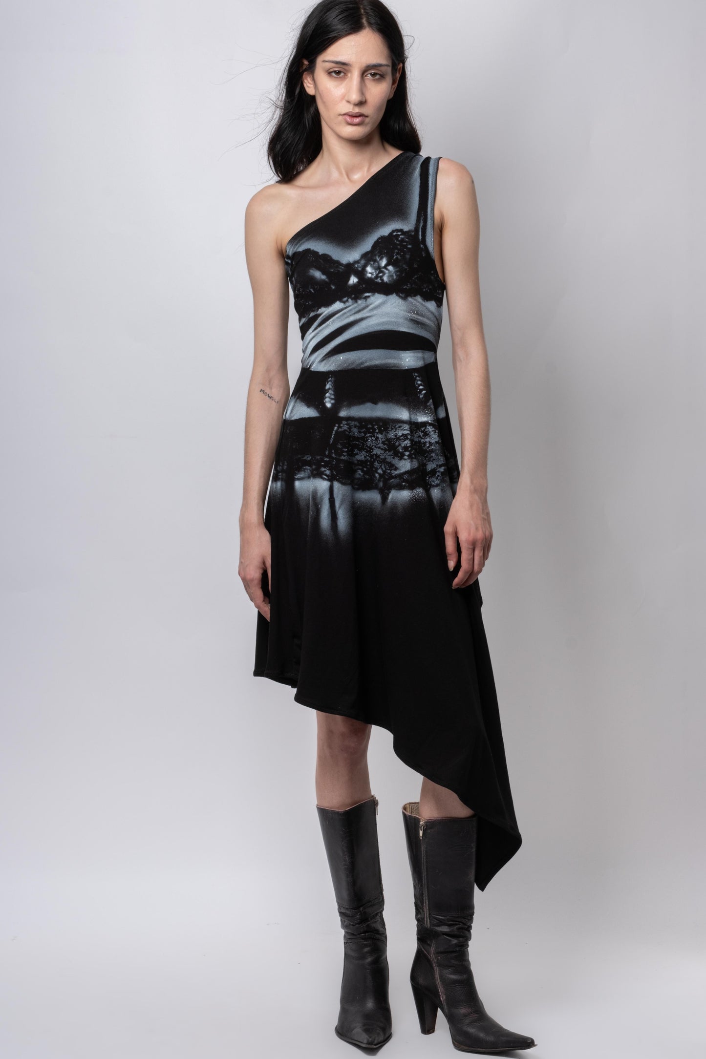 Lingerie dress black-Kenza Iatrides-APOC STORE