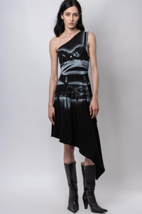 Lingerie dress black-Kenza Iatrides-APOC STORE