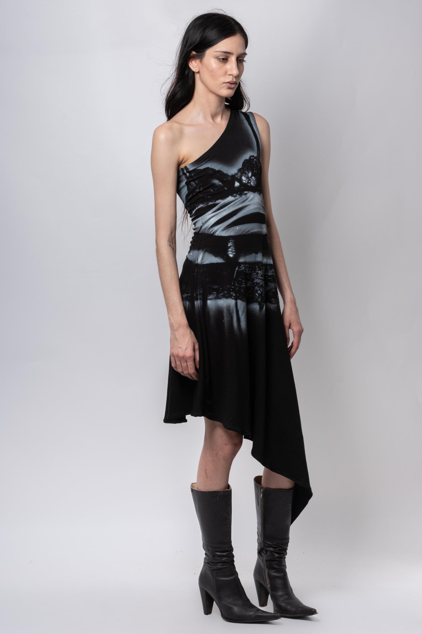Lingerie dress black-Kenza Iatrides-APOC STORE