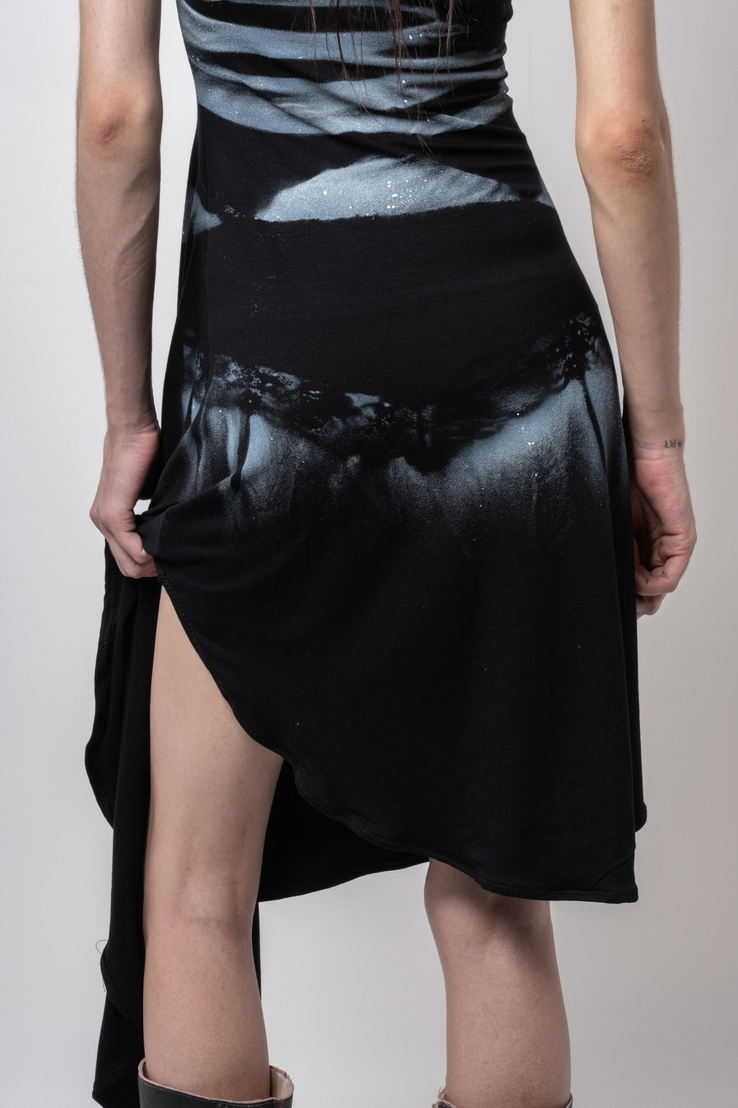 Lingerie dress black-Kenza Iatrides-APOC STORE