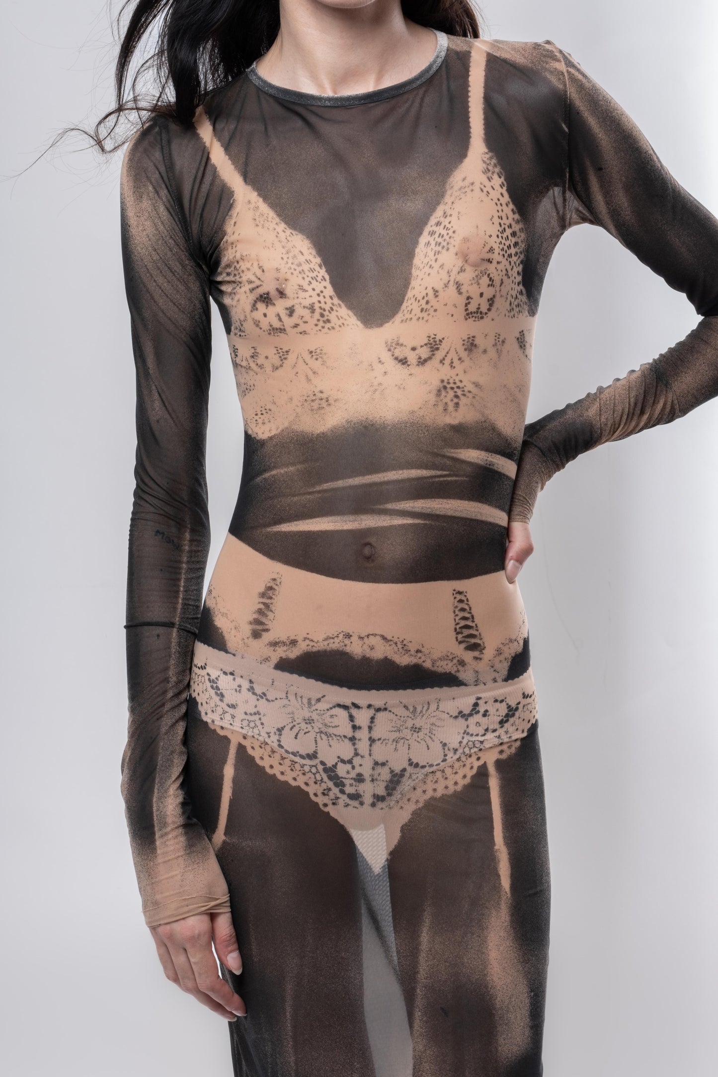 THE TATOO DRESS-Kenza Iatrides-APOC STORE