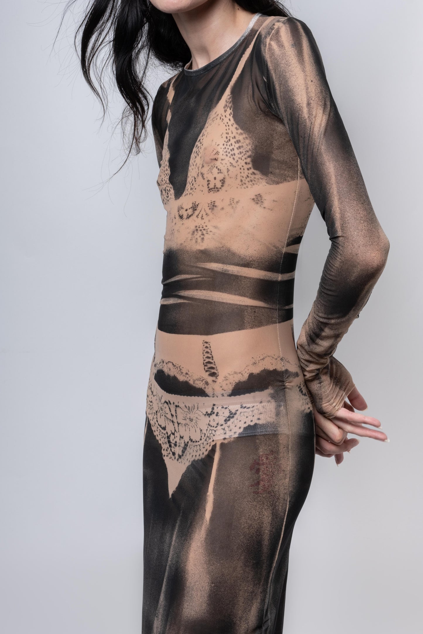 THE TATOO DRESS-Kenza Iatrides-APOC STORE