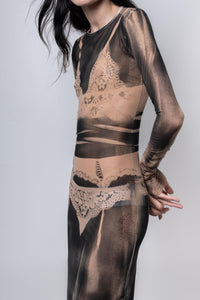 THE TATOO DRESS-Kenza Iatrides-APOC STORE