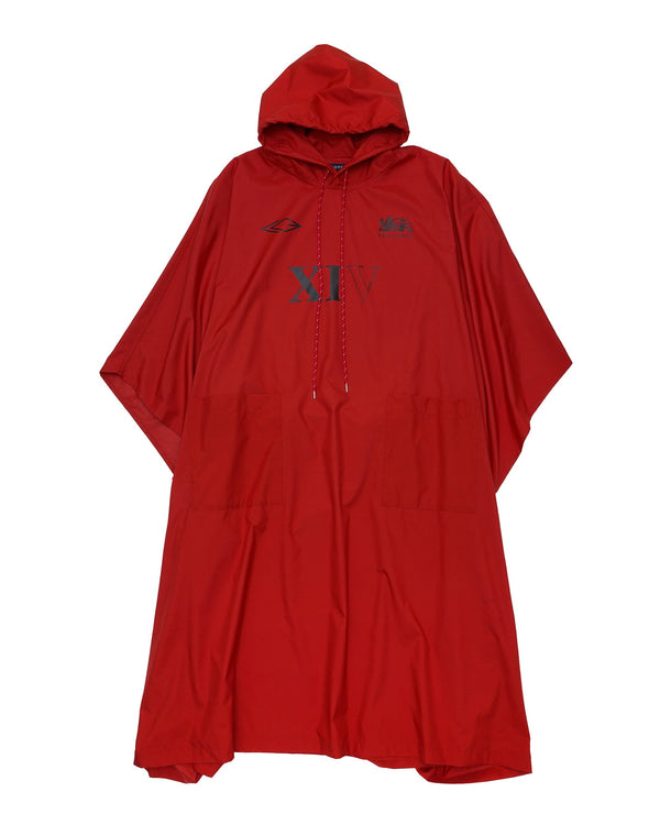 SUPPORTER PONCHO COAT RED-Cognomen-APOC STORE