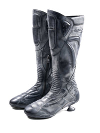 Boxing High Heel Boots Black-EMPTY BEHAVIOR-APOC STORE