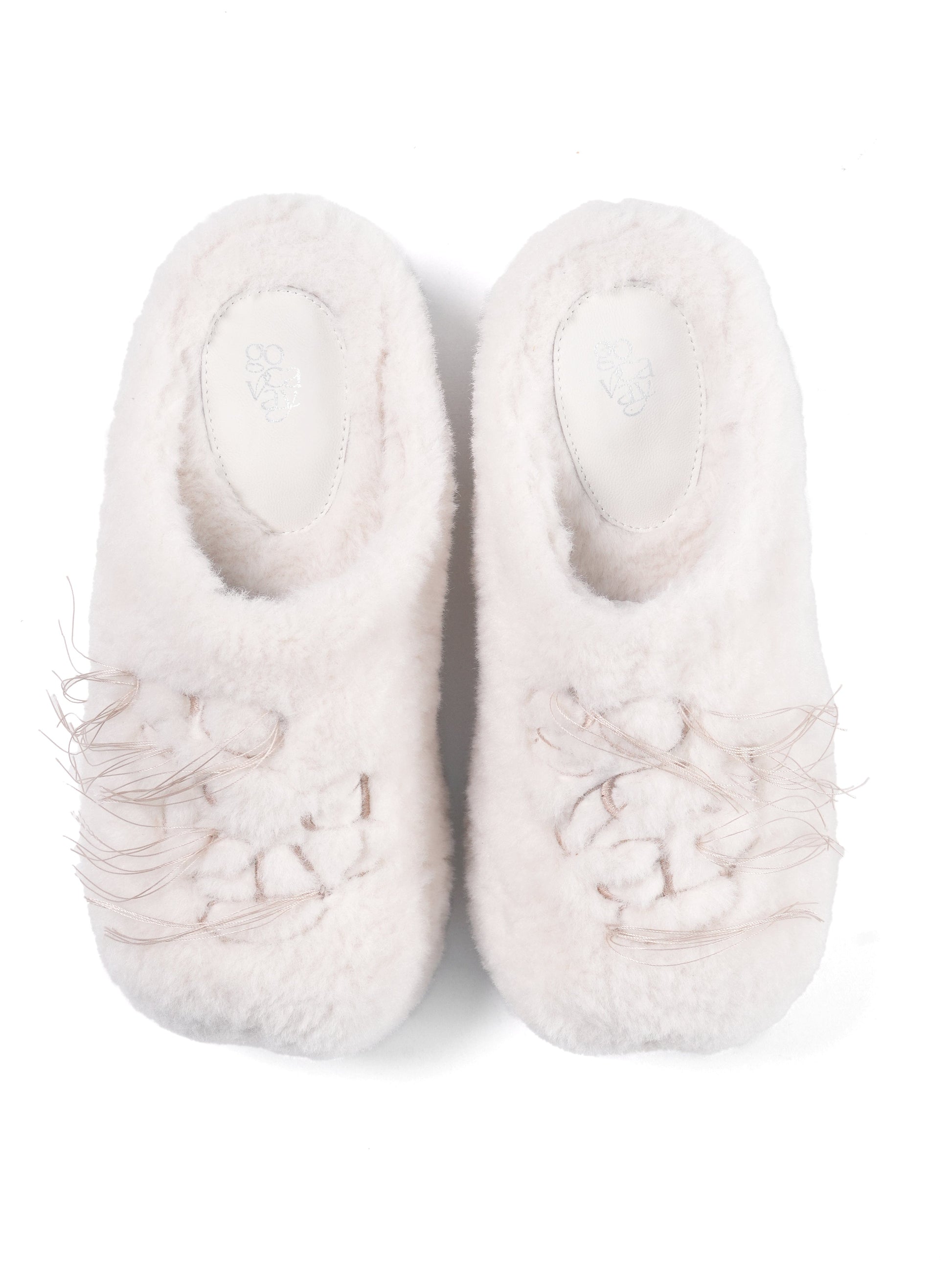 GO VACAY - Cloud Fluffy Slippers White-EMPTY BEHAVIOR-APOC STORE