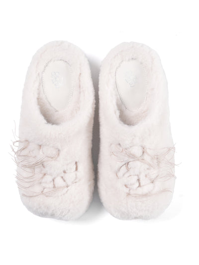 GO VACAY - Cloud Fluffy Slippers White-EMPTY BEHAVIOR-APOC STORE