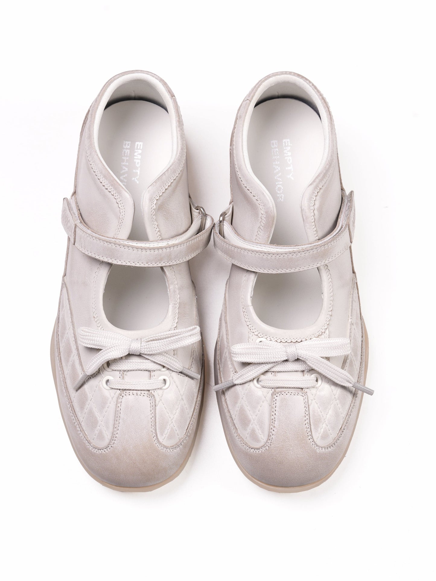 GO VACAY - Sports Mary Jane White-EMPTY BEHAVIOR-APOC STORE