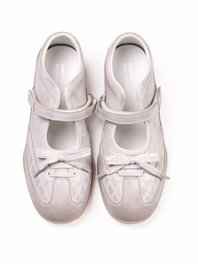 GO VACAY - Sports Mary Jane White-EMPTY BEHAVIOR-APOC STORE