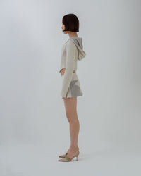 TERRY CLOTH HOODED CORSET BONE-Ella Roberts-APOC STORE