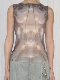 EMPATH x Gabrielle Rosenstein Emerge Mesh Tank-Gabrielle Rosenstein-APOC STORE