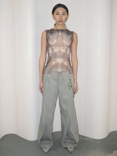 EMPATH x Gabrielle Rosenstein Emerge Mesh Tank-Gabrielle Rosenstein-APOC STORE
