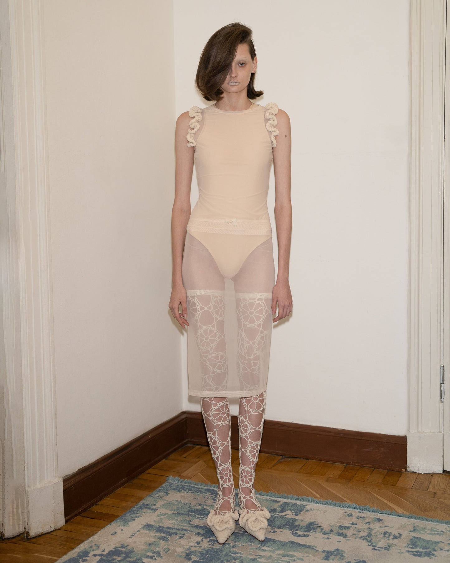 tank top with ruffle details peach-Nastyamasha-APOC STORE