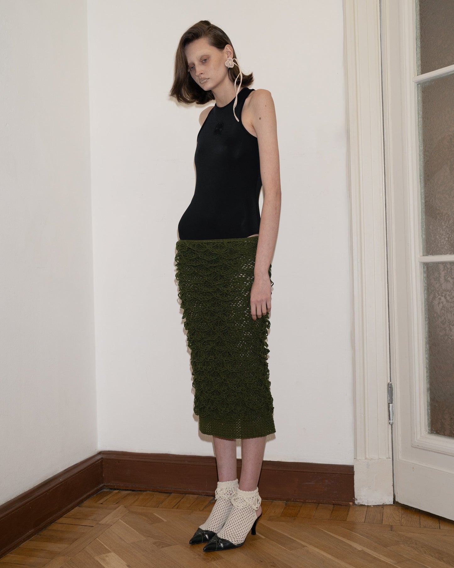 Crochet Floral Midi Skirt-Nastyamasha-APOC STORE