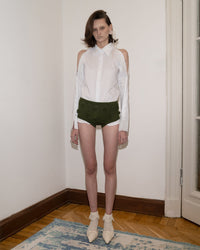 Knitted floral Shorts-Nastyamasha-APOC STORE