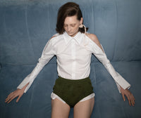 Knitted floral Shorts-Nastyamasha-APOC STORE