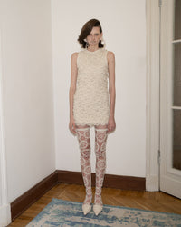 Crochet floral mini Dress-Nastyamasha-APOC STORE