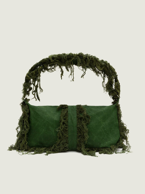 Forest Green Essence Oilskin Bag-Solitude Studios-APOC STORE